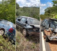 Ipupiara: Acidente entre três carros e uma moto deixa um morto e três feridos 
