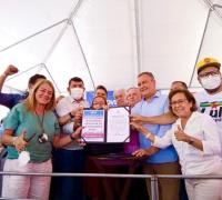 Cafarnaum e Mulungu: Rui Costa assina ordem de serviço para recuperação de estrada