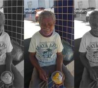 Morador de rua em Barreiras diz ter familiares em Xique-Xique/Ba; internauta se comove e faz apelo